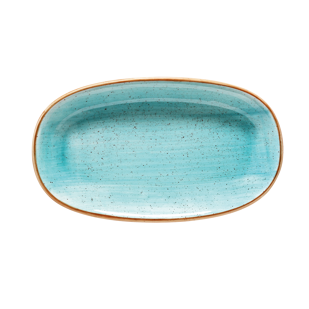 Bonna Aura Aqua Gourmet Oval Plate 34 cm