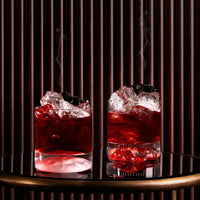 Pasabahce Nude Club Set of 4 Whisky Glasses with Ripple Effect