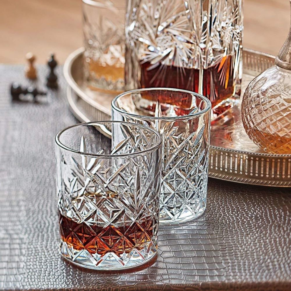 Pasabahce Timeless Whisky Rocks Glass Set (4 Pieces)