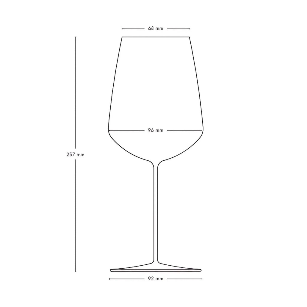 Nude Stem Zero Set of 2 Powerful Red Wine Glasses
