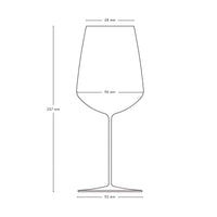 Nude Stem Zero Set of 2 Powerful Red Wine Glasses